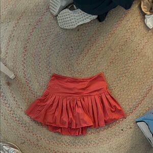 Vibrant Coral Mini Skirt